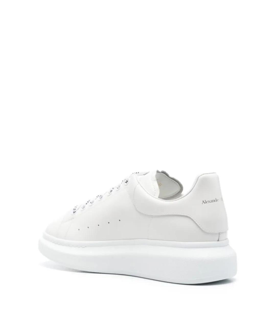 ALEXANDER MCQUEEN Белые кожаные кроссовки, фото 4