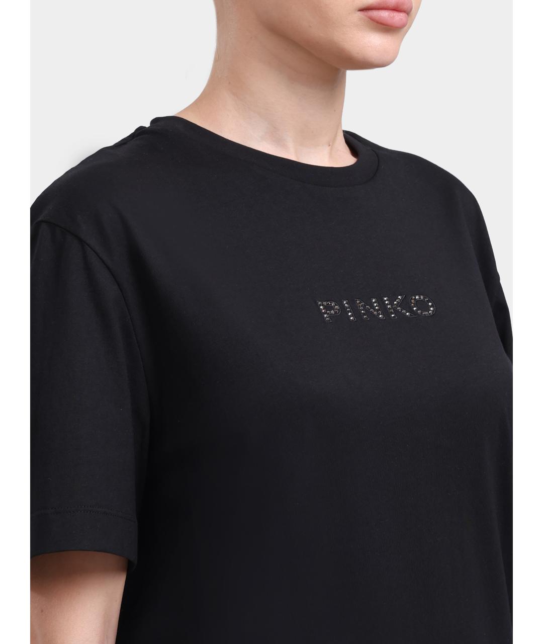 PINKO Черная футболка, фото 4