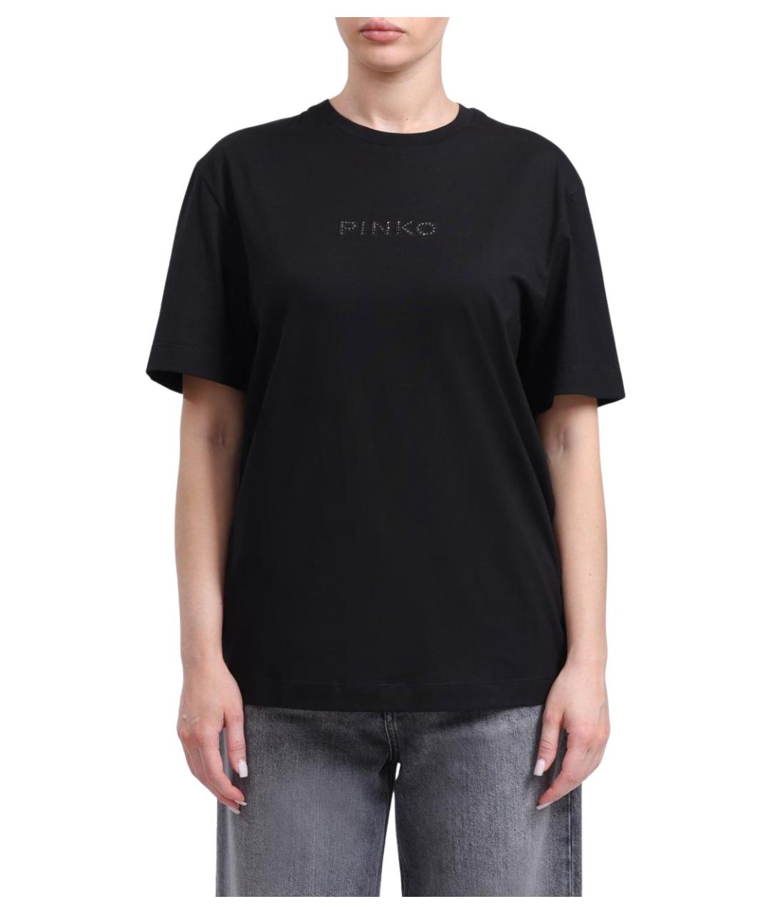 PINKO Черная футболка, фото 1