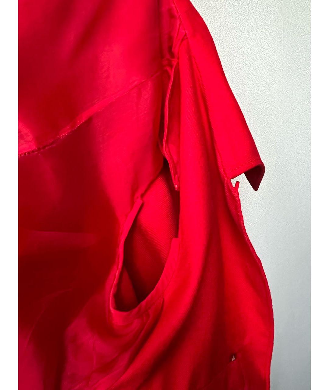 VALENTINO Красное шерстяное пальто, фото 7