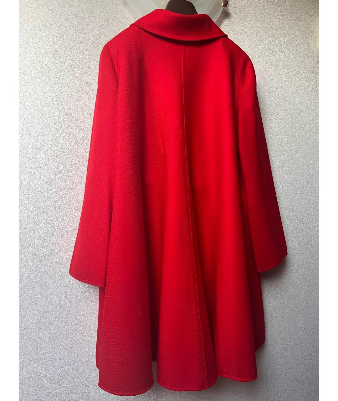VALENTINO Красное шерстяное пальто, фото 3