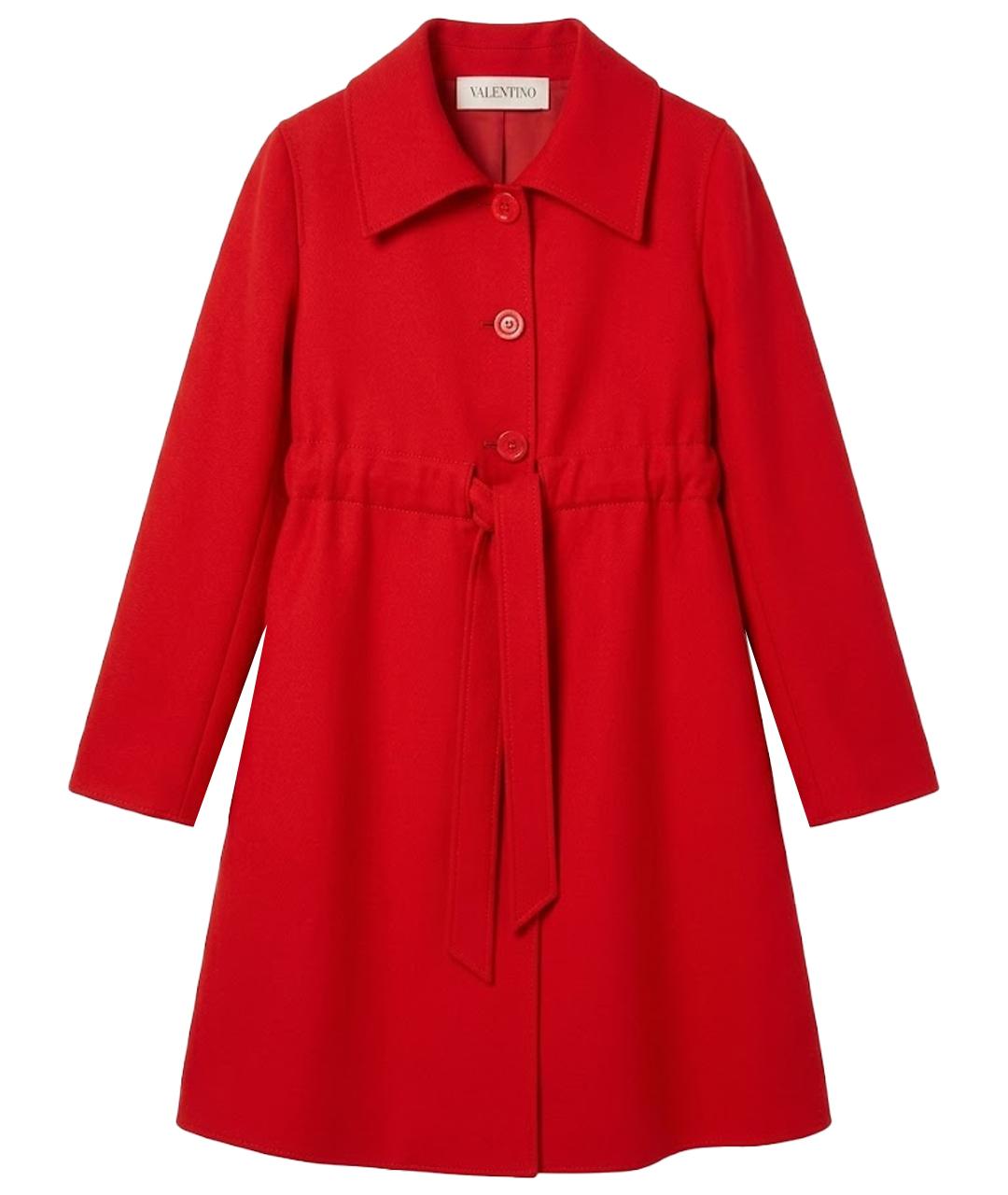 VALENTINO Красное шерстяное пальто, фото 1