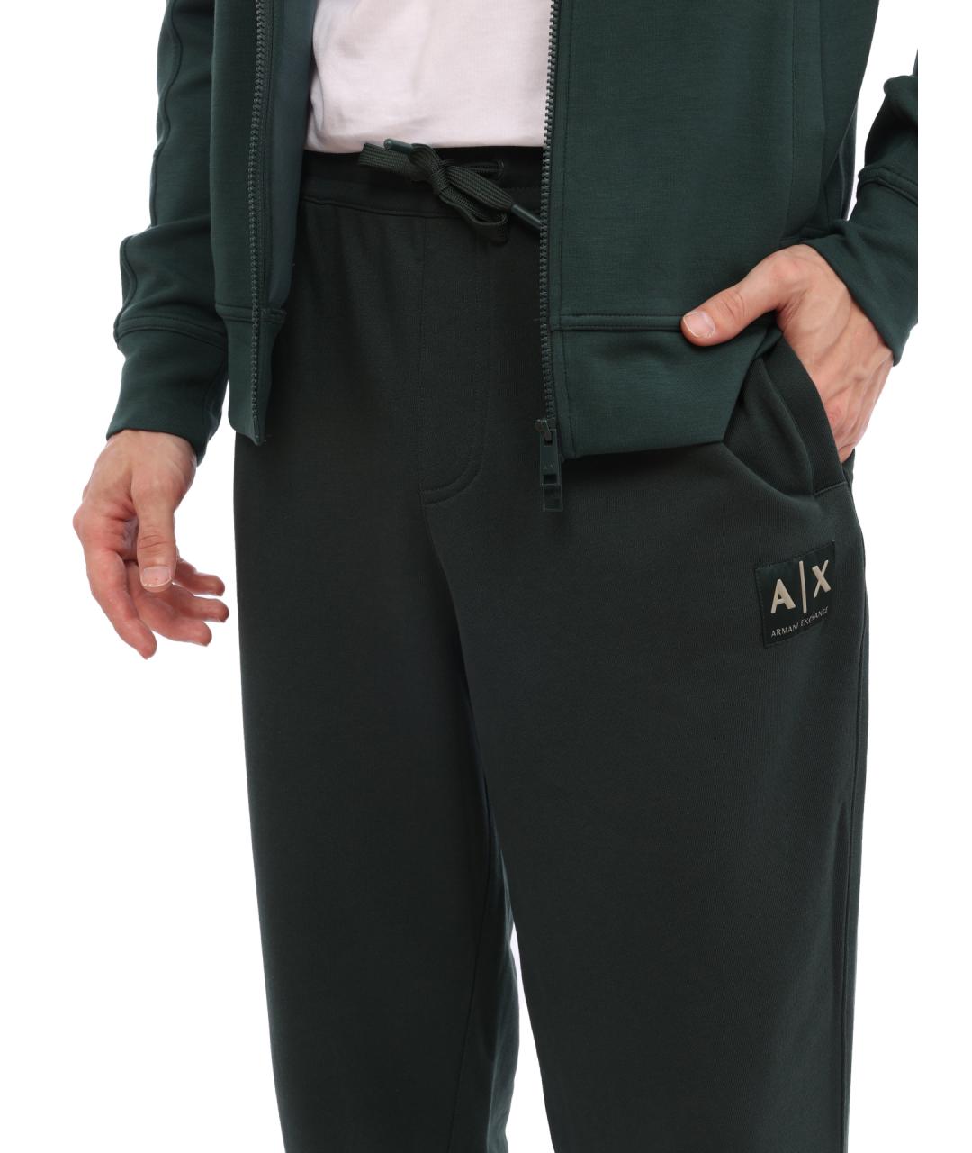ARMANI EXCHANGE Зеленые повседневные брюки, фото 4