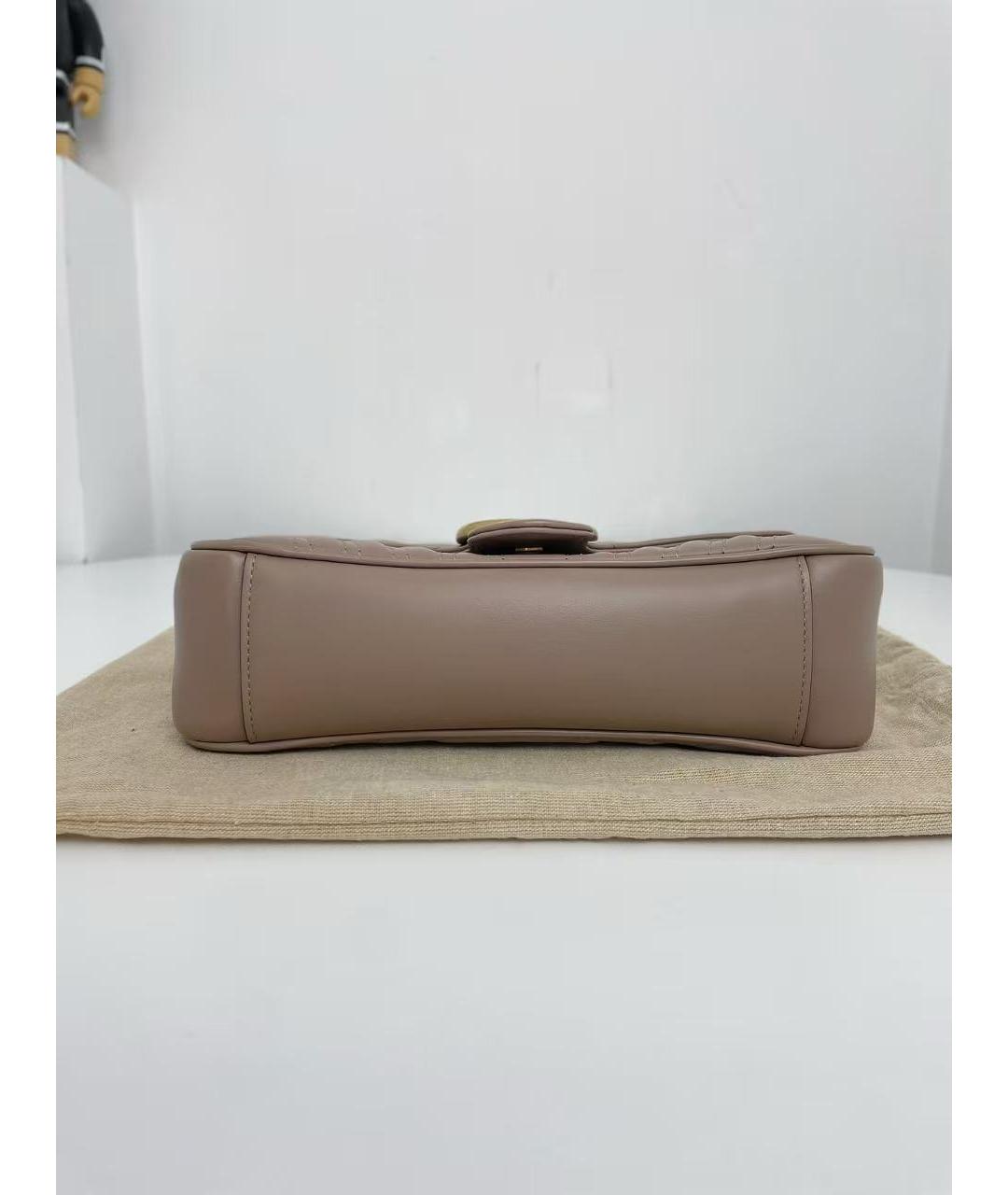 GUCCI Розовая кожаная сумка через плечо, фото 4