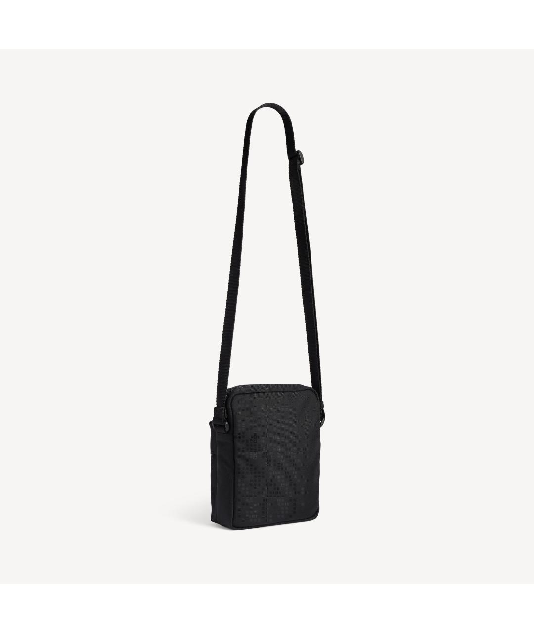 BALENCIAGA Черная тканевая сумка на плечо, фото 2