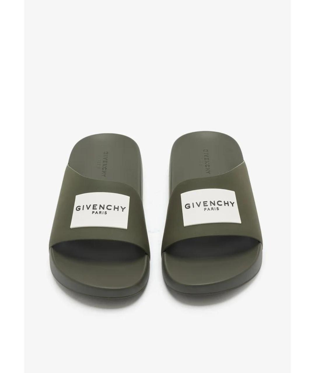 GIVENCHY Хаки сандалии, фото 2