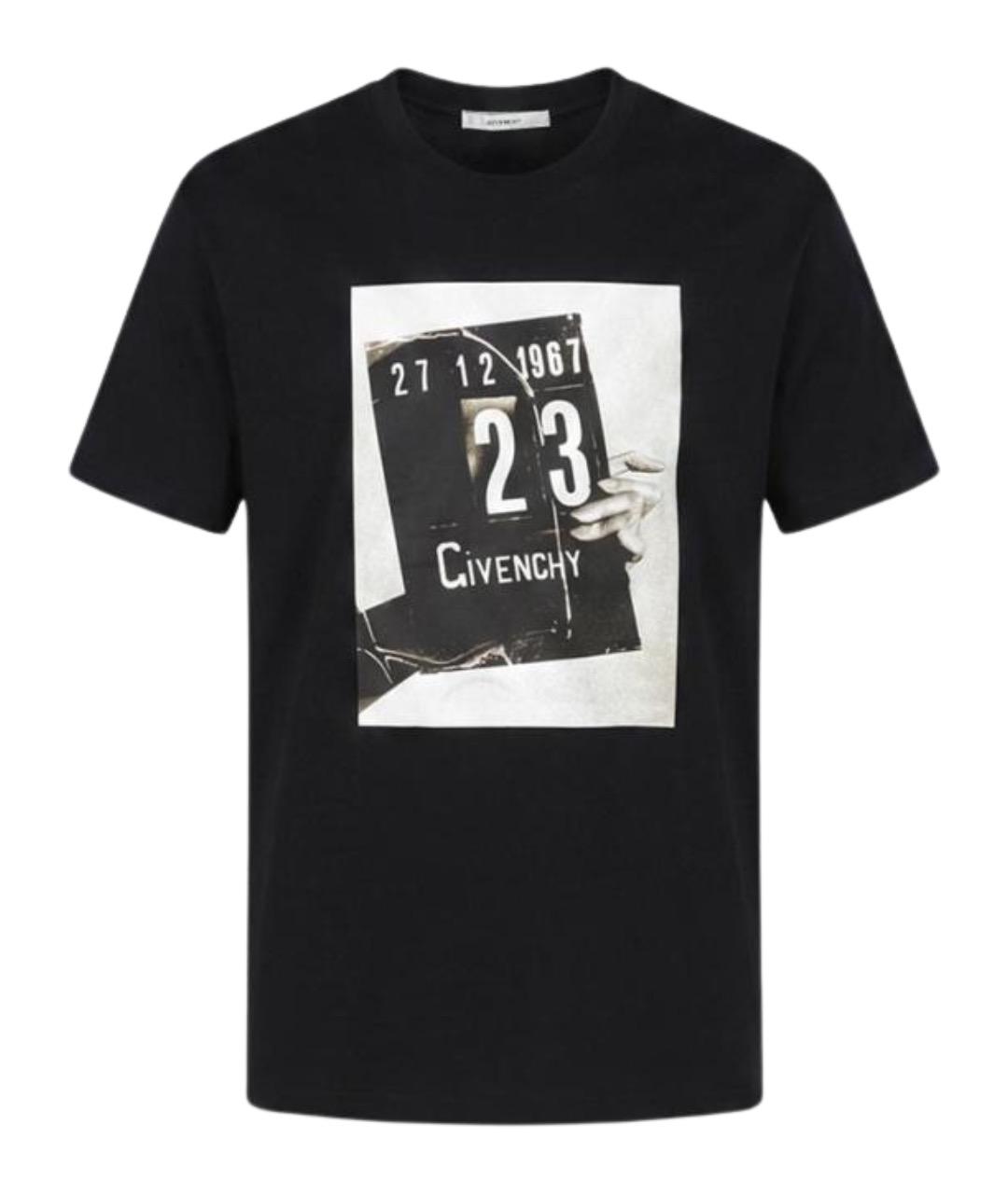 GIVENCHY Черная хлопковая футболка, фото 1