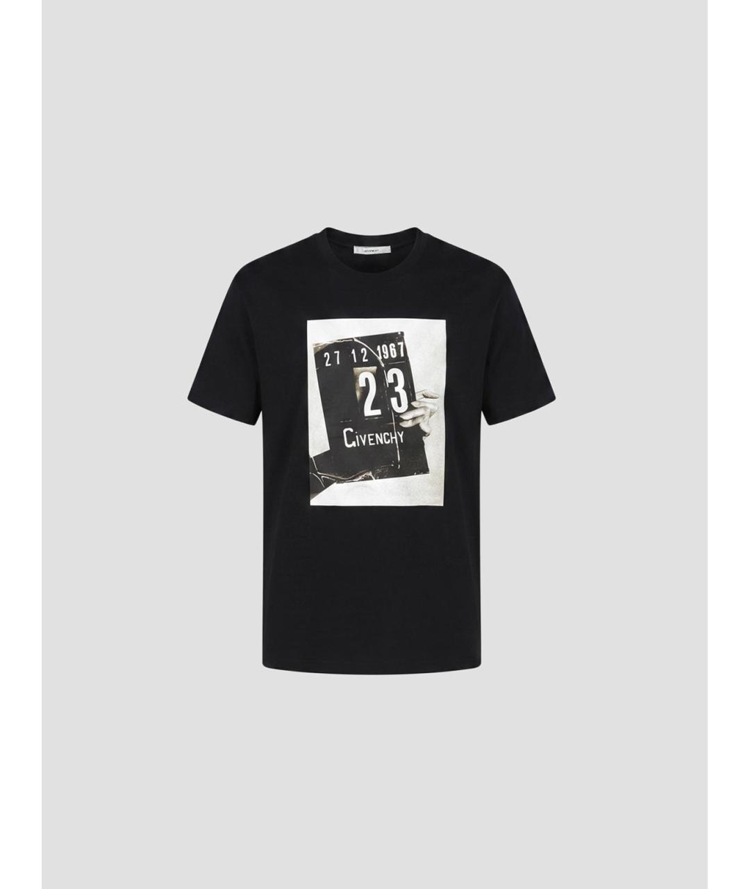 GIVENCHY Черная хлопковая футболка, фото 4