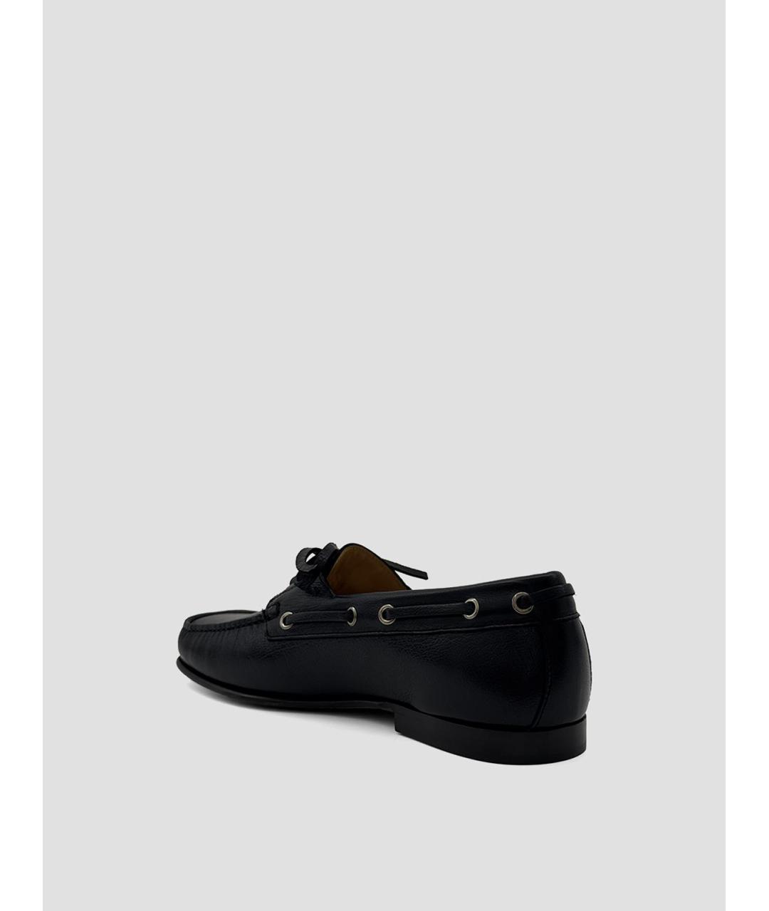 VALENTINO Черные кожаные лоферы, фото 3