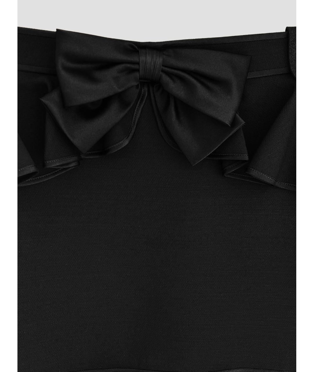 VALENTINO Черная шерстяная юбка мини, фото 3