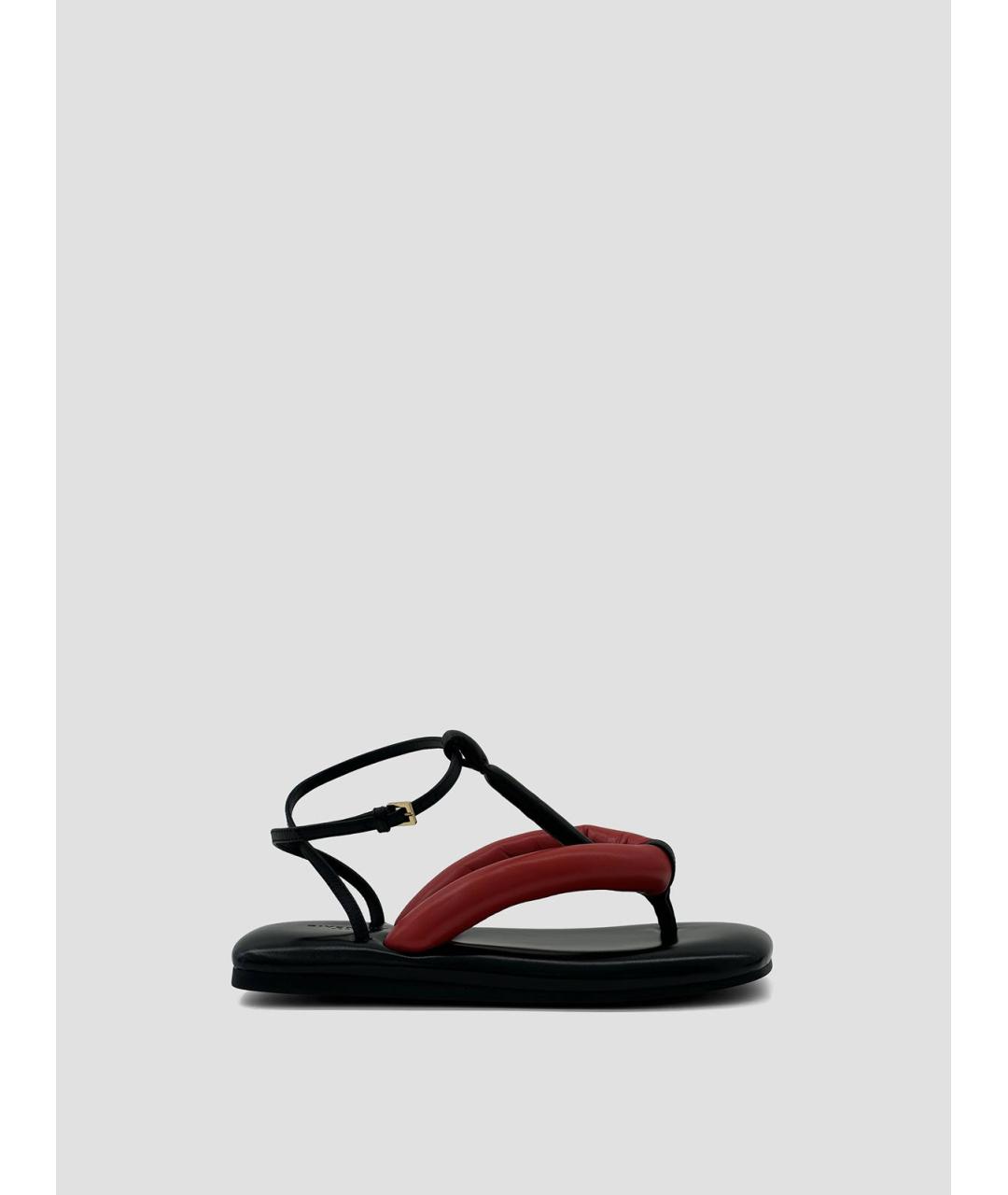 GIVENCHY Черные кожаные сандалии, фото 4