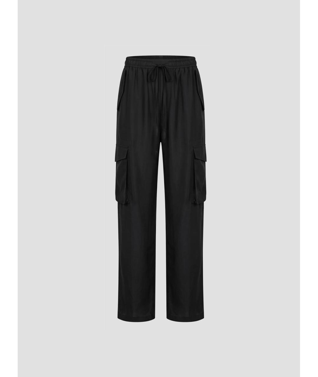 PHOEBE PHILO Черные прямые брюки, фото 4