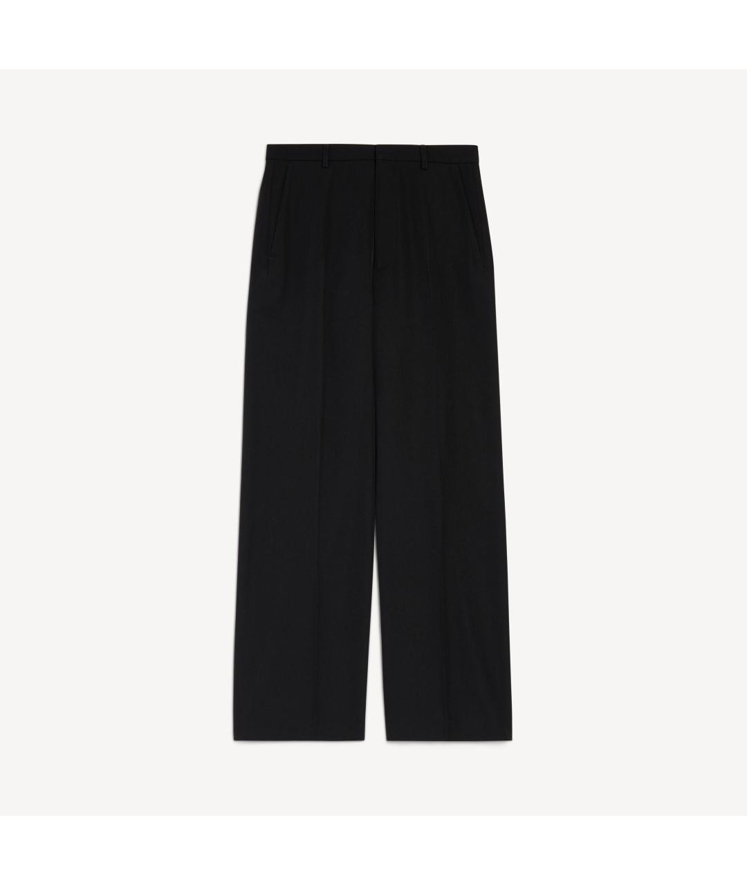 BALENCIAGA Черные прямые брюки, фото 3