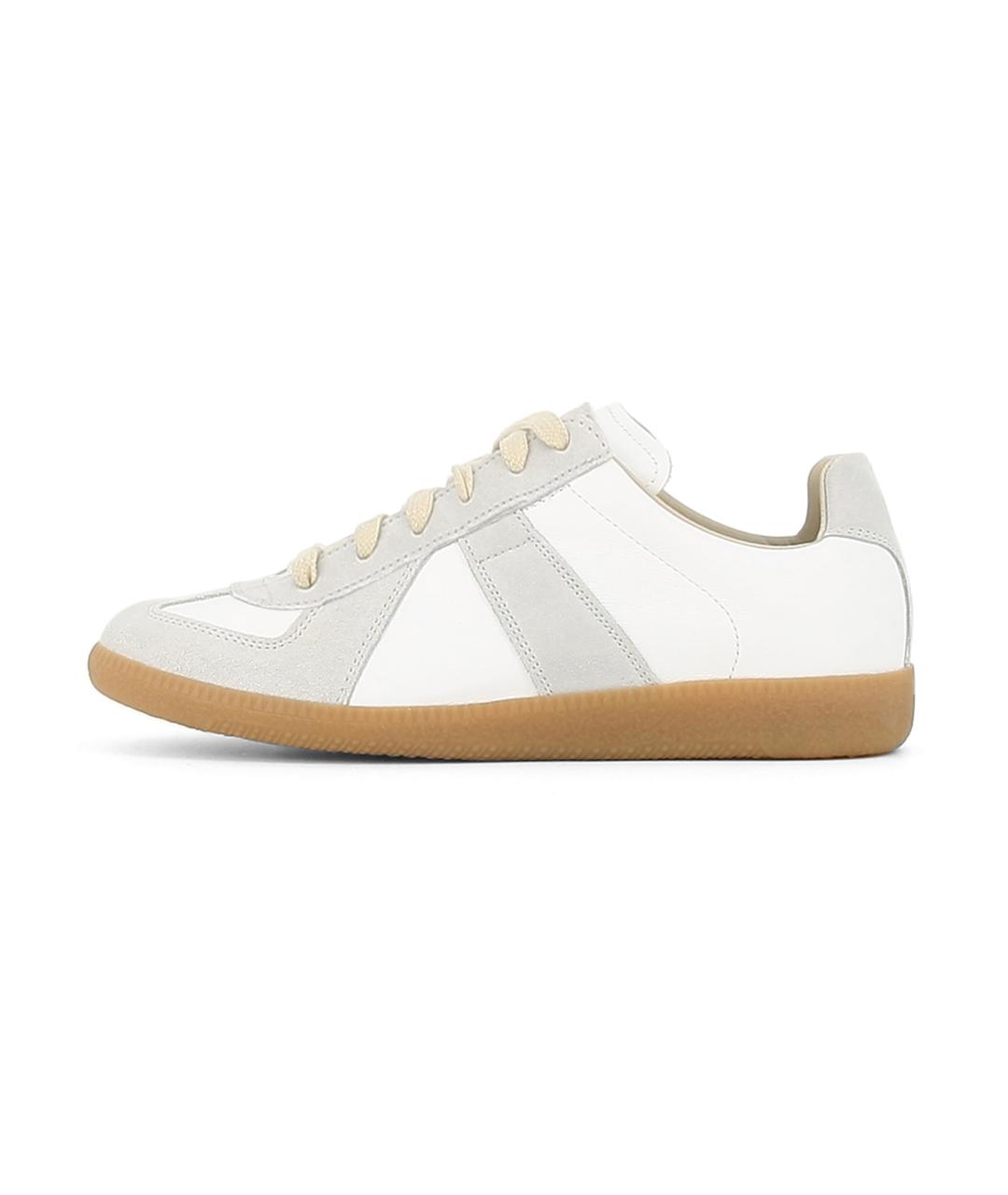 MAISON MARGIELA Мульти кожаные кеды, фото 4
