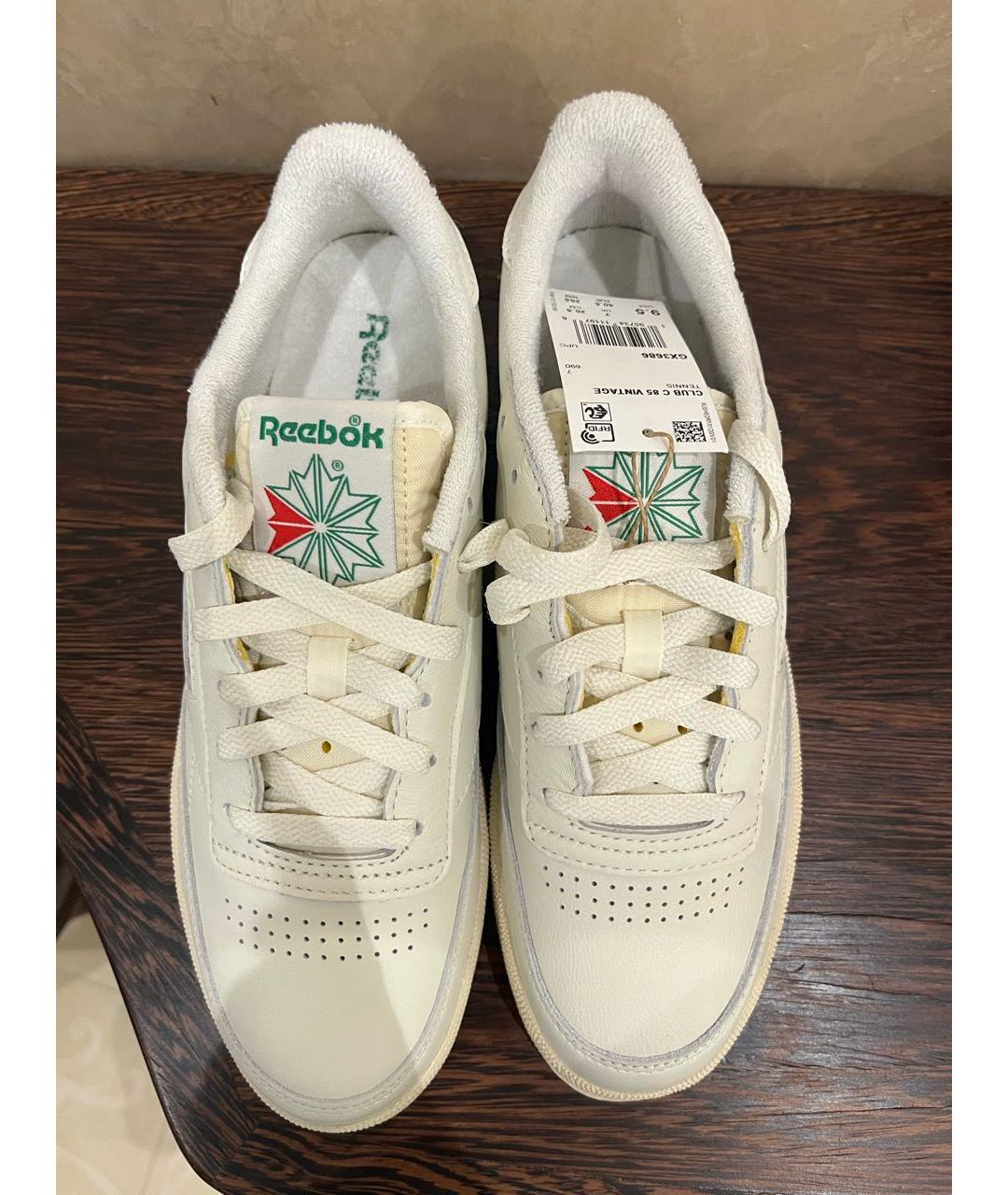 REEBOK Белые кожаные кроссовки, фото 2