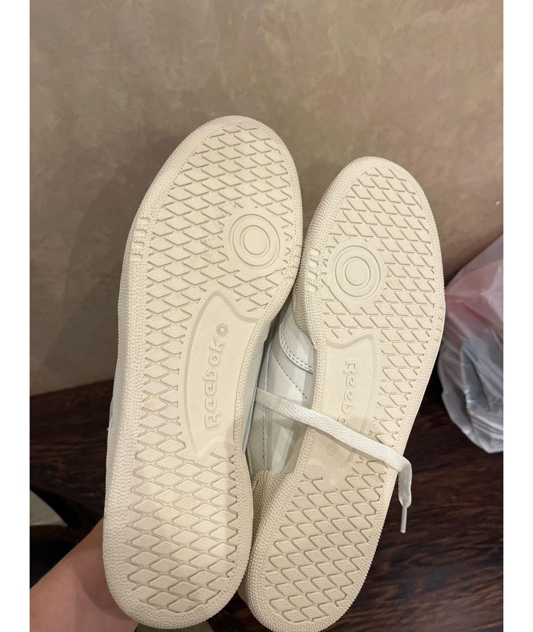 REEBOK Белые кожаные кроссовки, фото 4