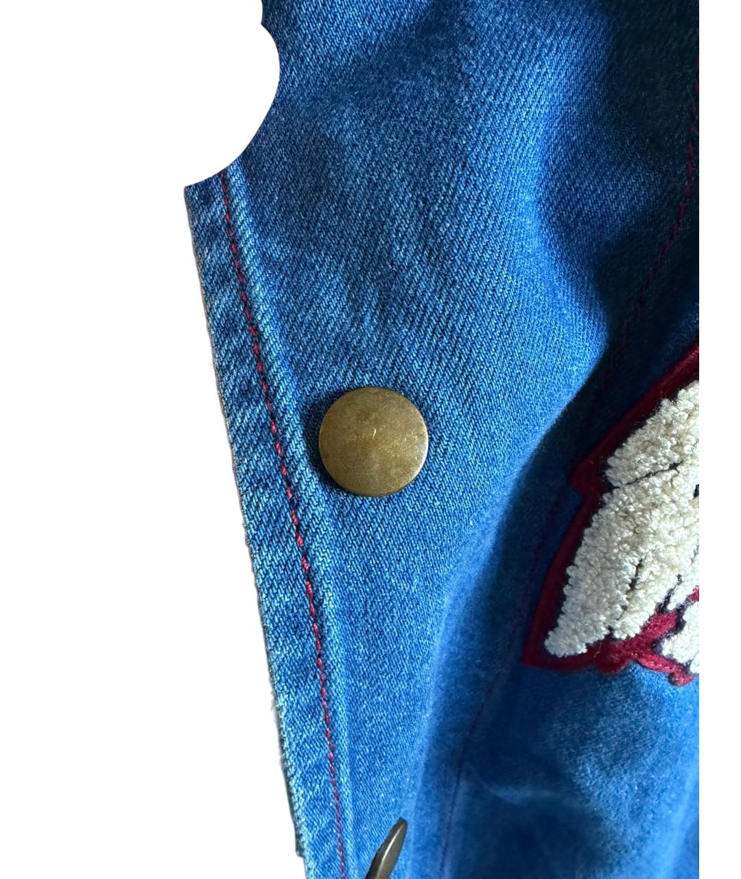 GUCCI Синяя деним куртка, фото 4