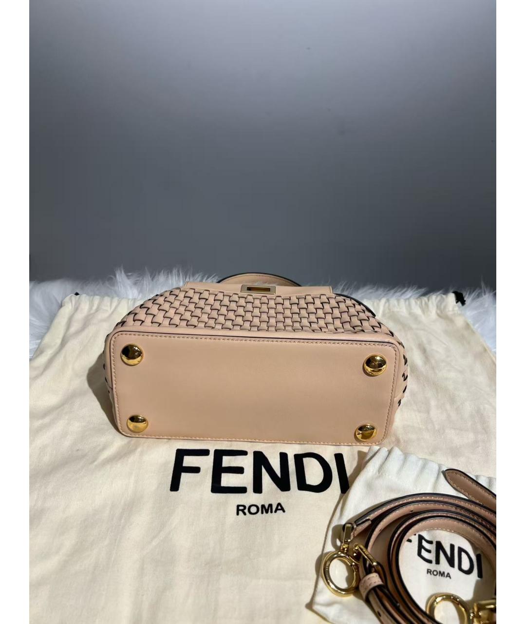 FENDI Розовая сумка с короткими ручками, фото 3