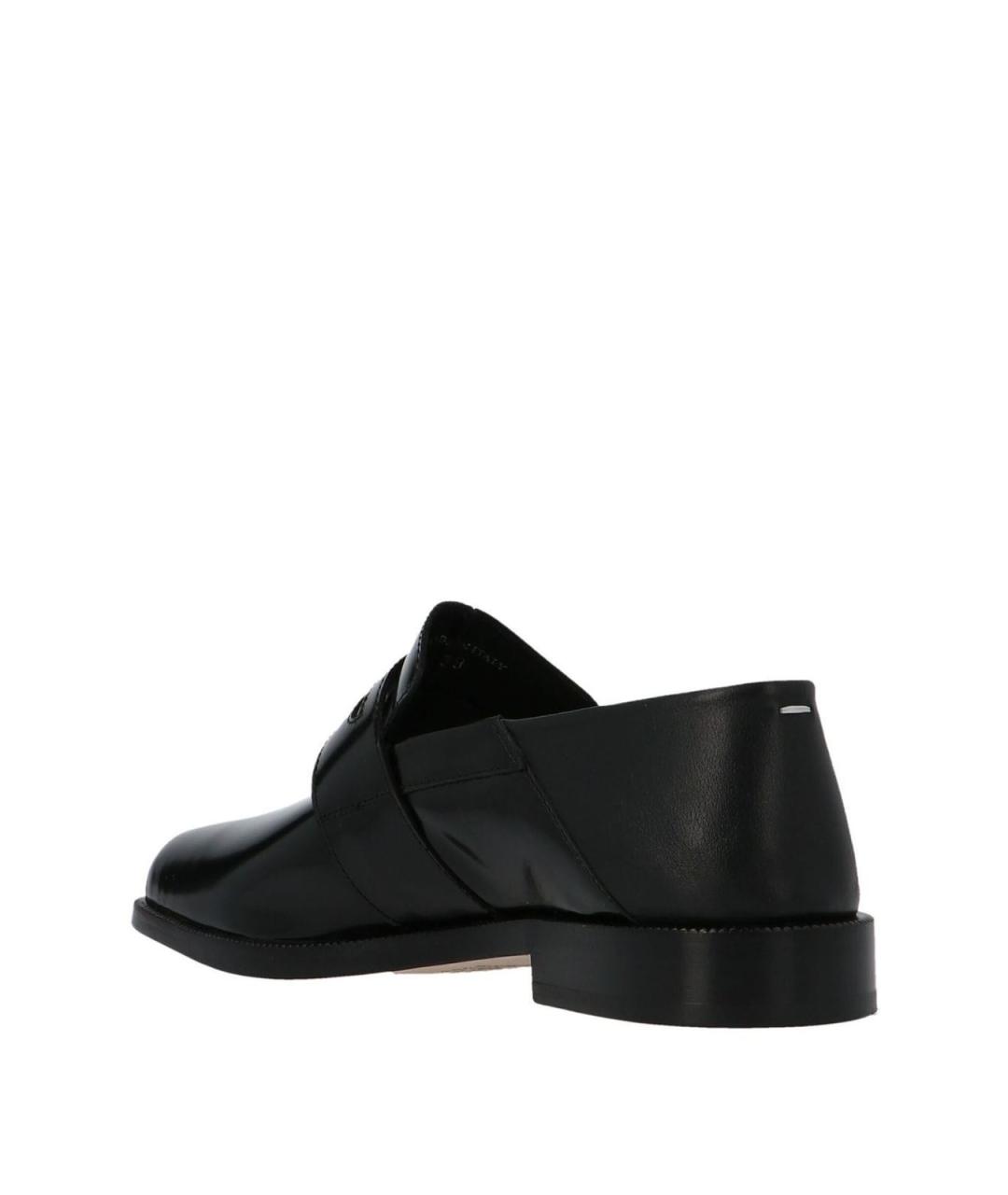 MAISON MARGIELA Черные кожаные лоферы, фото 2