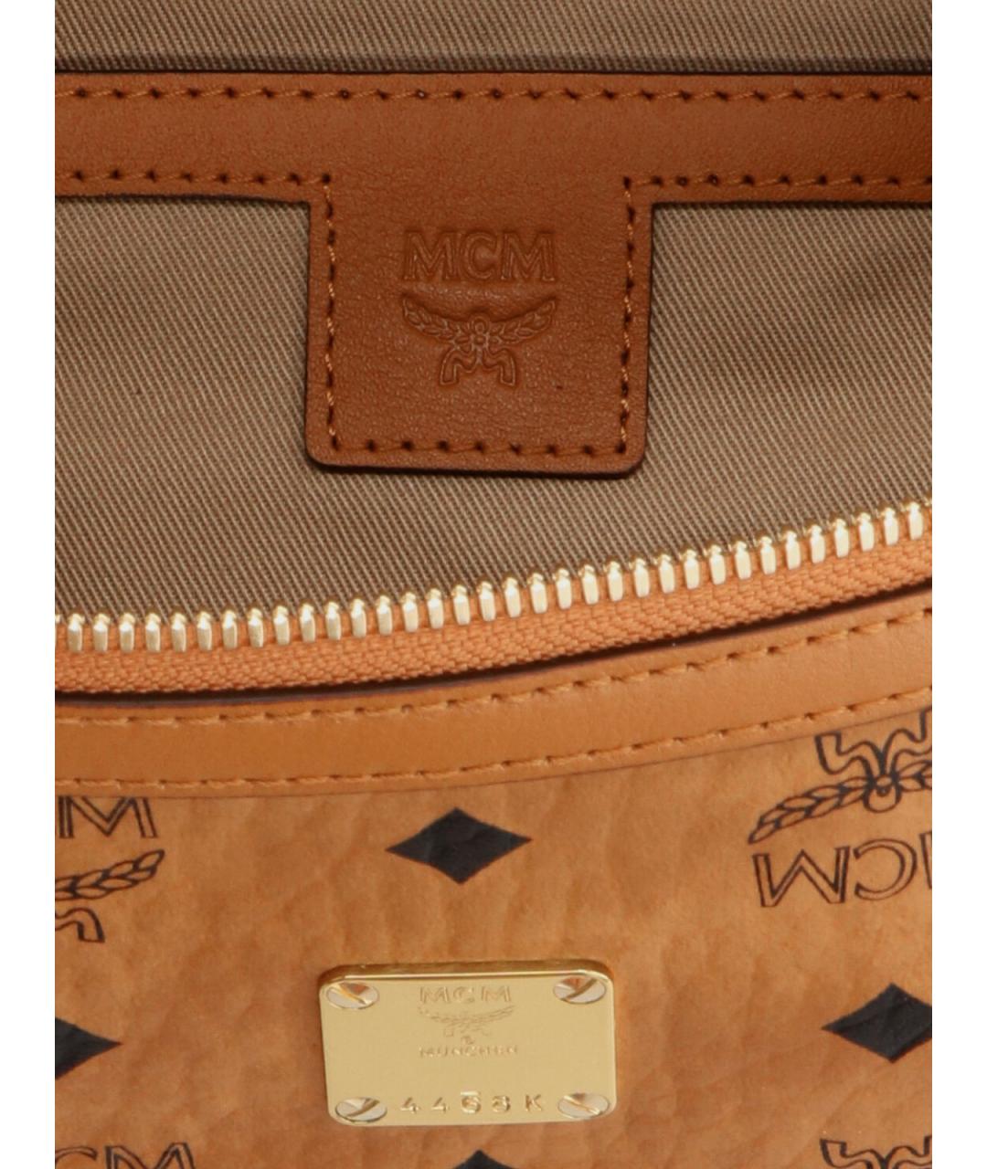 MCM Коричневая поясная сумка, фото 3
