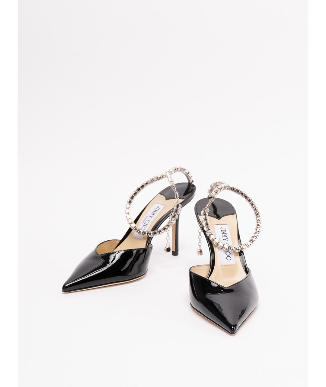 JIMMY CHOO Черные туфли из лакированной кожи, фото 2