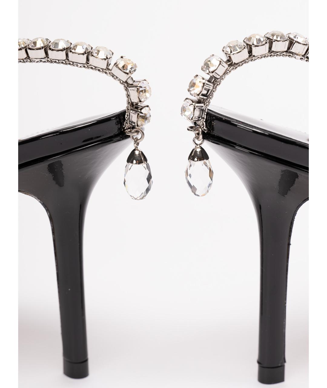 JIMMY CHOO Черные туфли из лакированной кожи, фото 4