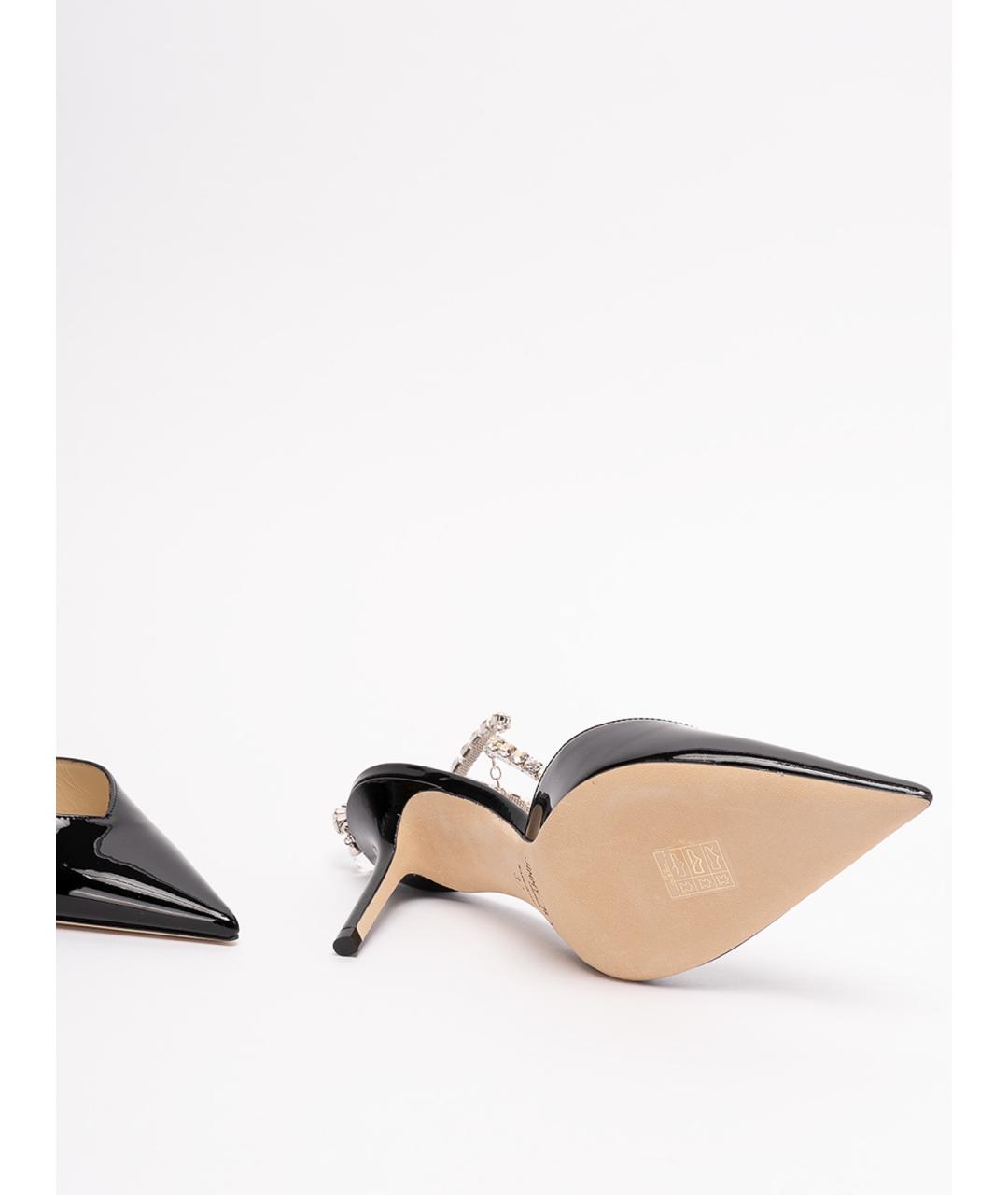 JIMMY CHOO Черные туфли из лакированной кожи, фото 5