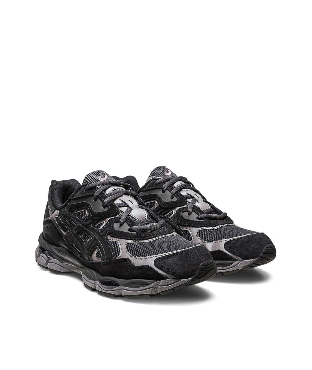 ASICS Черные текстильные низкие кроссовки / кеды, фото 2