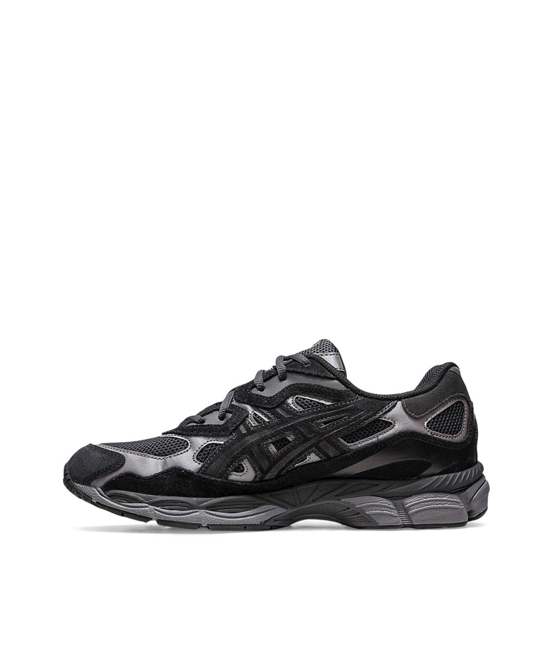 ASICS Черные текстильные низкие кроссовки / кеды, фото 4
