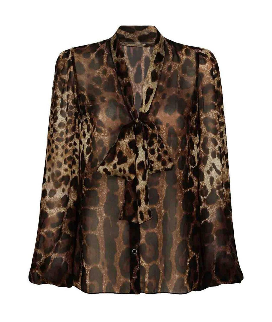 DOLCE&GABBANA Мульти шелковая блузы, фото 1