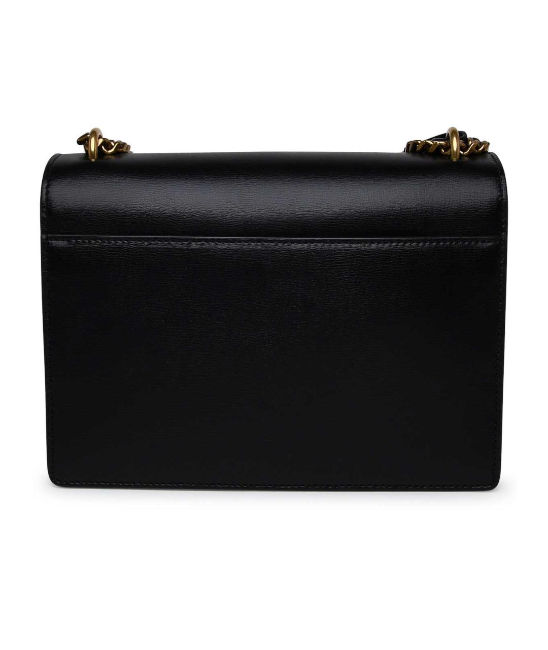 SAINT LAURENT Черная кожаная сумка на плечо, фото 3