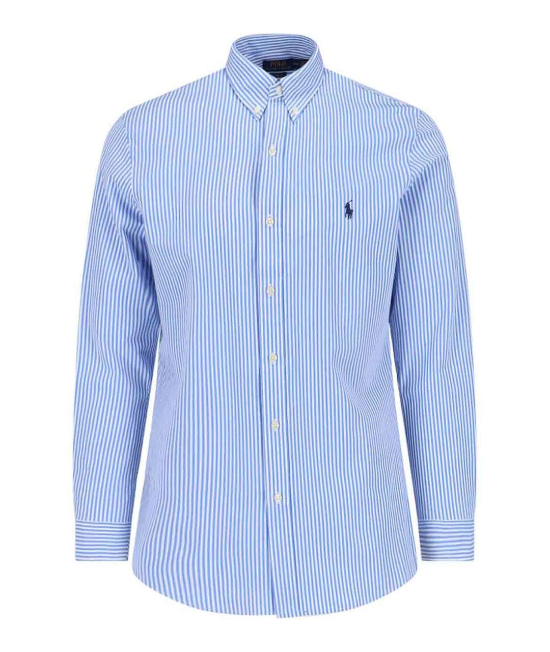 POLO RALPH LAUREN Голубая хлопковая кэжуал рубашка, фото 1