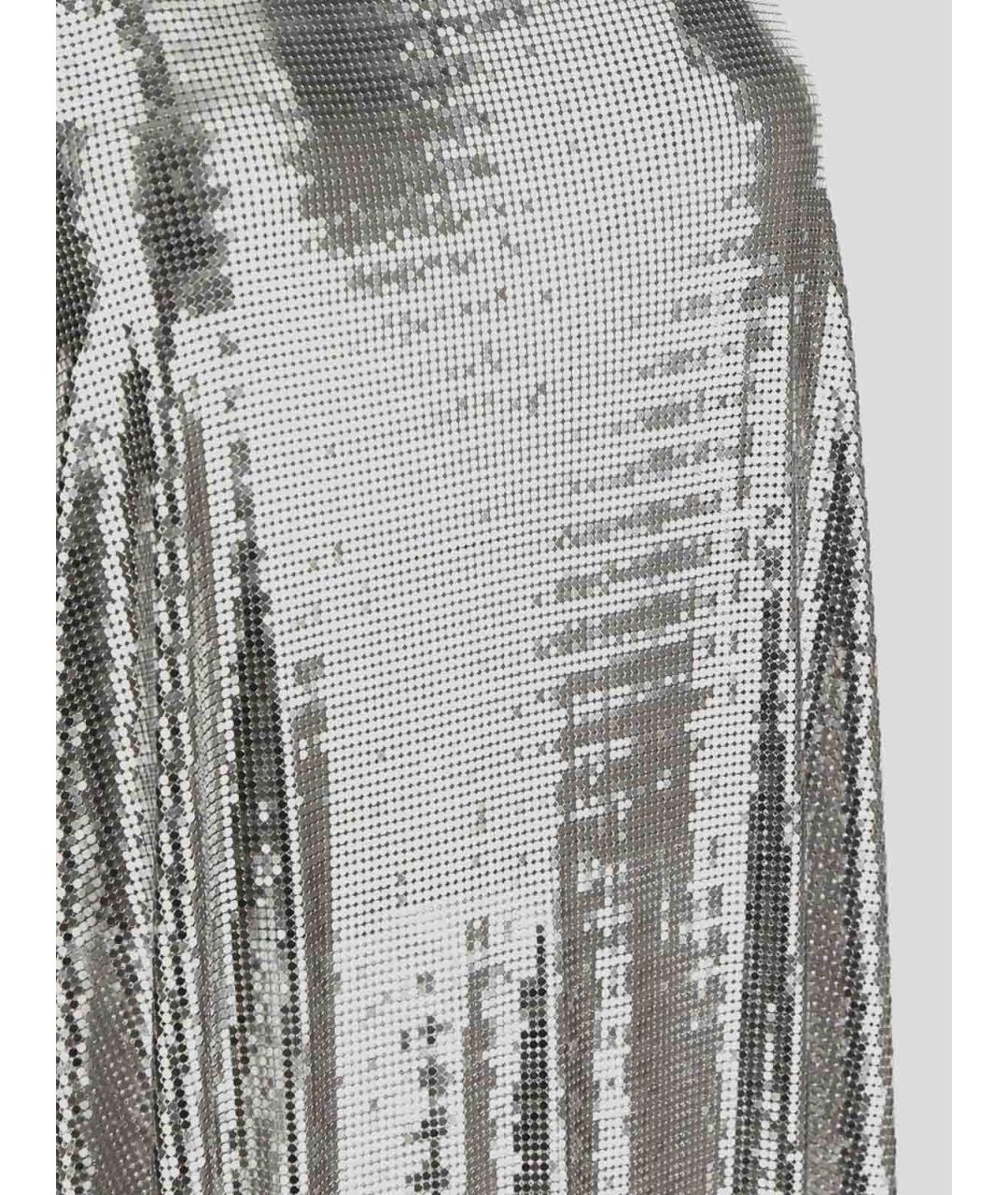 PACO RABANNE Серебряная майка, фото 3