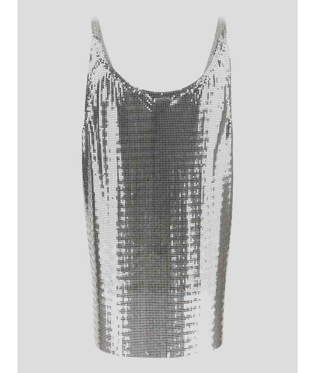 PACO RABANNE Серебряная майка, фото 2