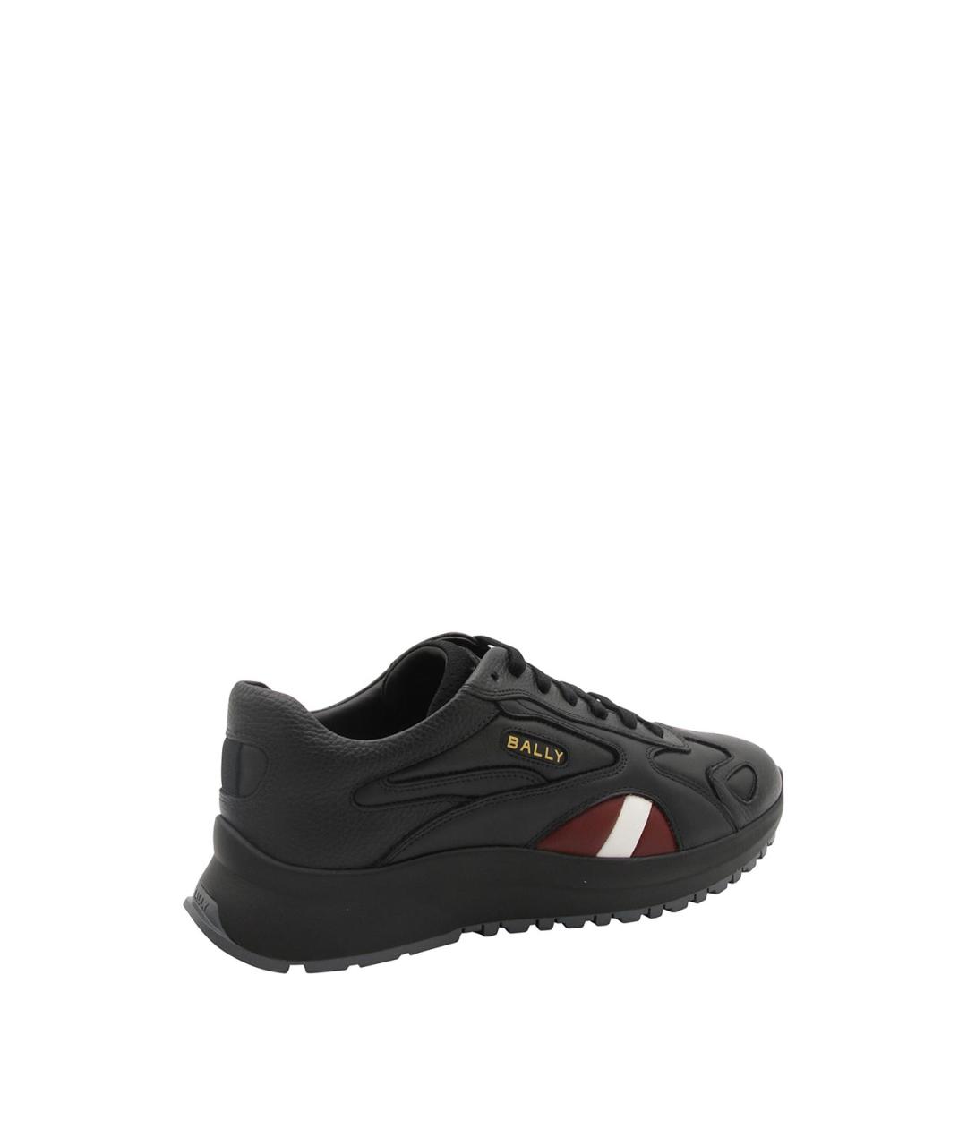 BALLY Черные текстильные низкие кроссовки / кеды, фото 2