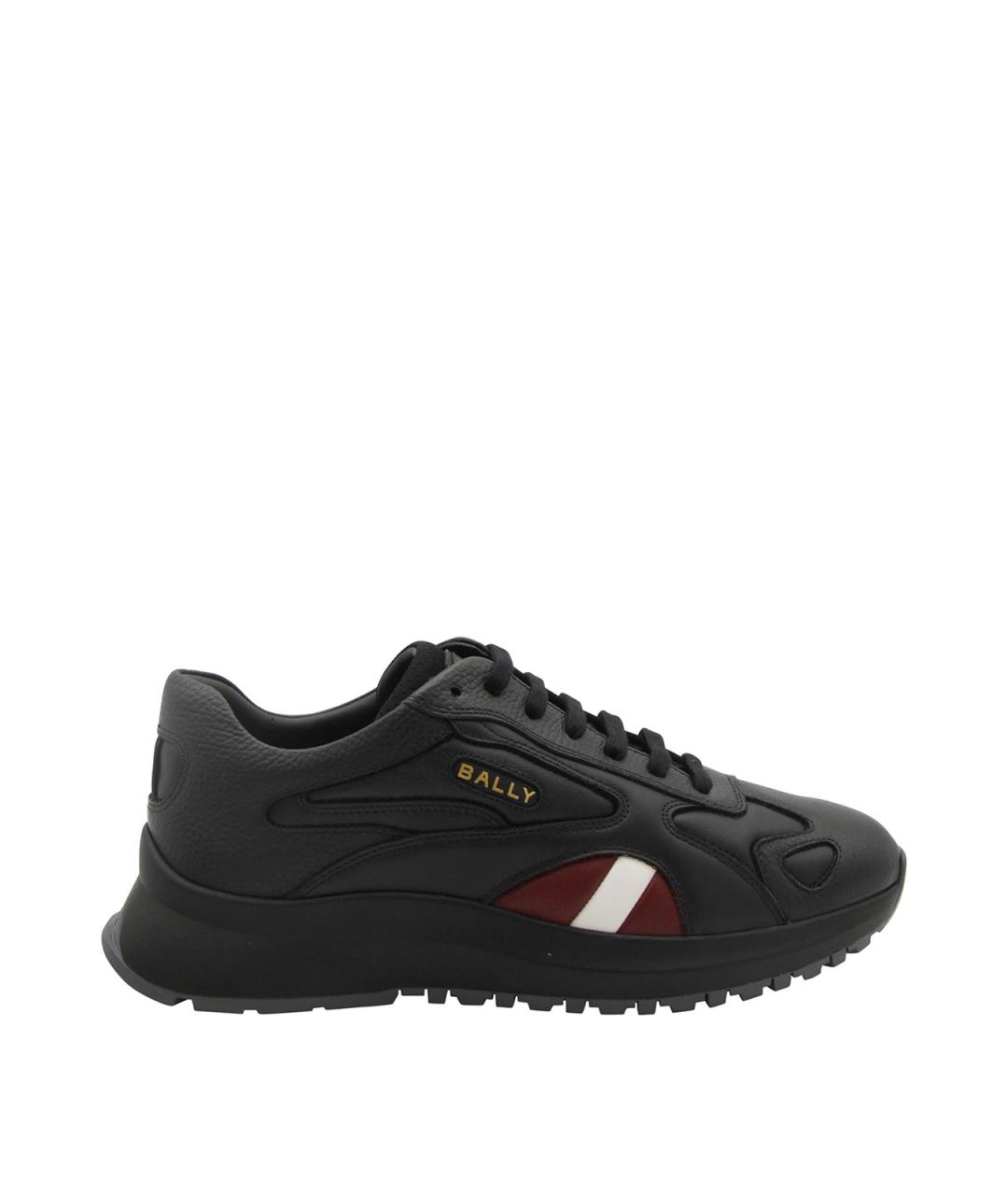 BALLY Черные текстильные низкие кроссовки / кеды, фото 1