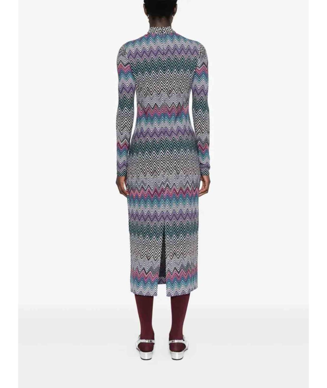 MISSONI Мульти шерстяное повседневное платье, фото 2