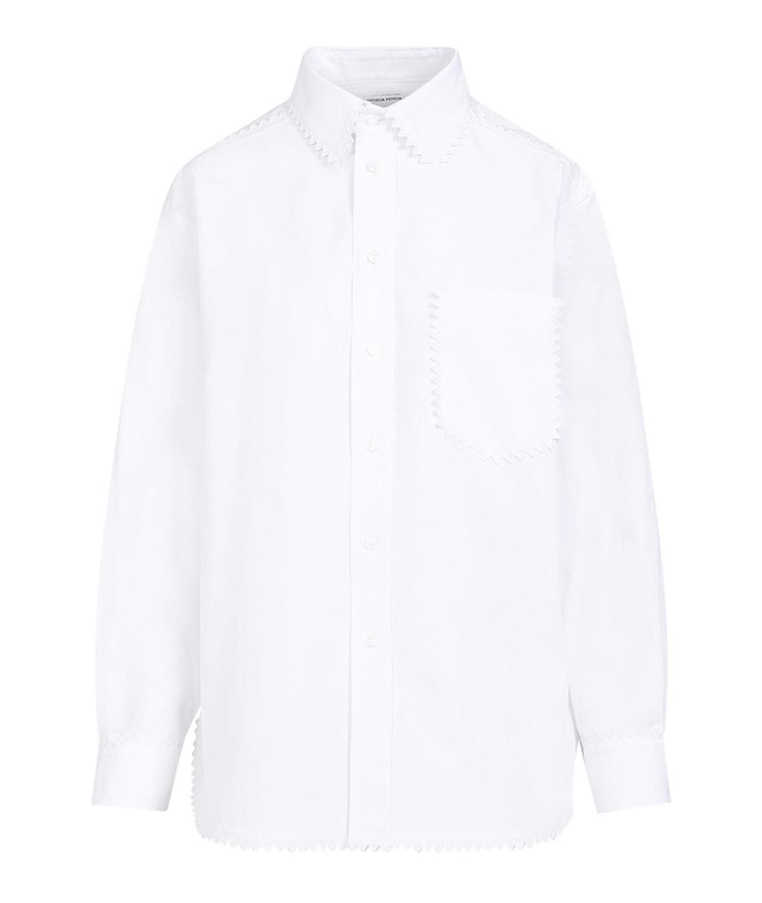 BOTTEGA VENETA Белая хлопковая рубашка, фото 1