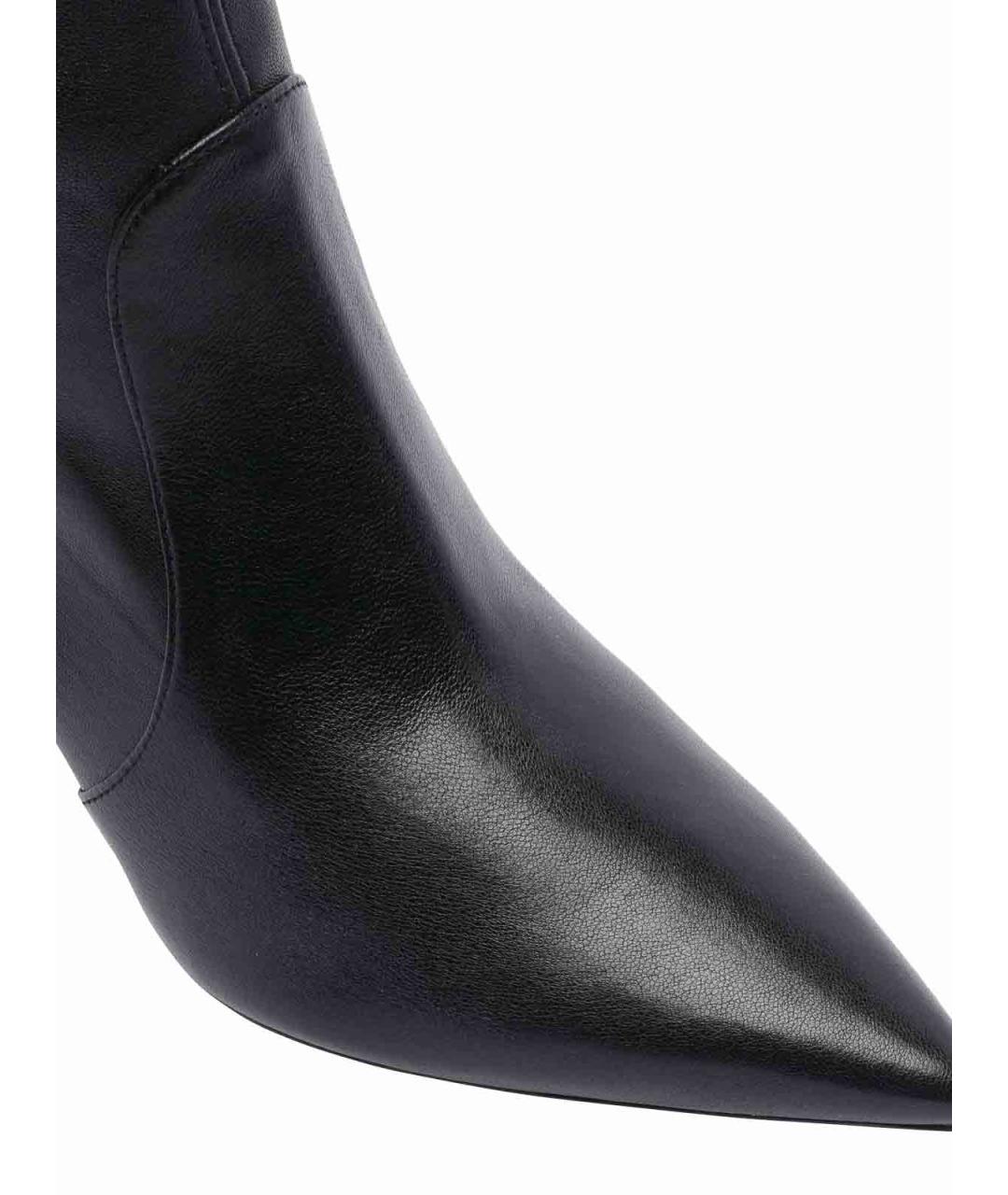 STUART WEITZMAN Черные кожаные ботильоны, фото 4
