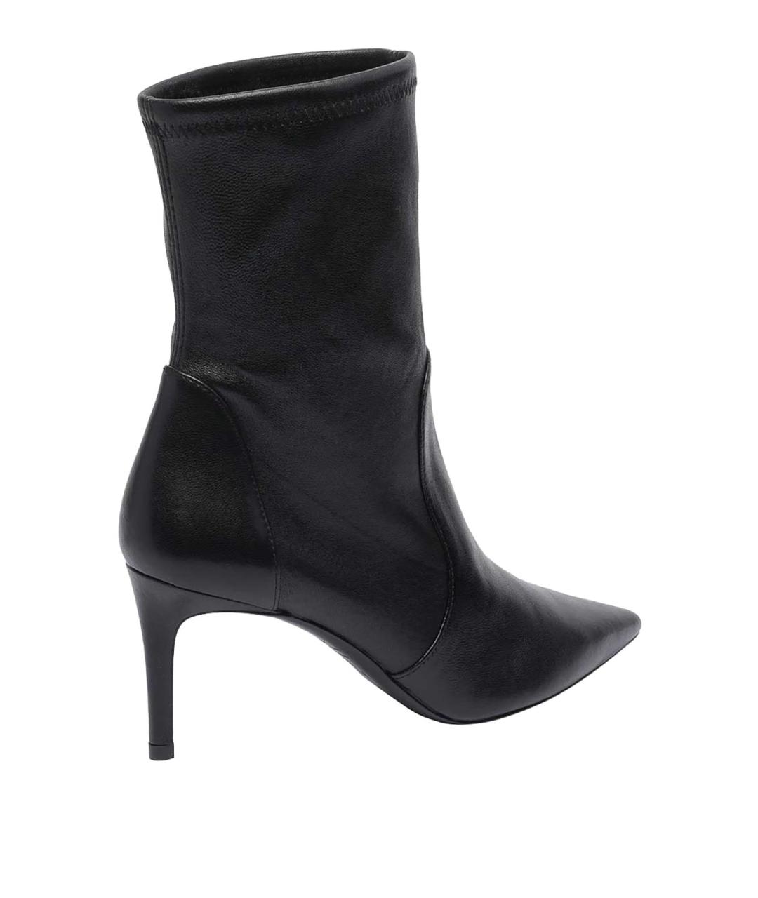 STUART WEITZMAN Черные кожаные ботильоны, фото 3