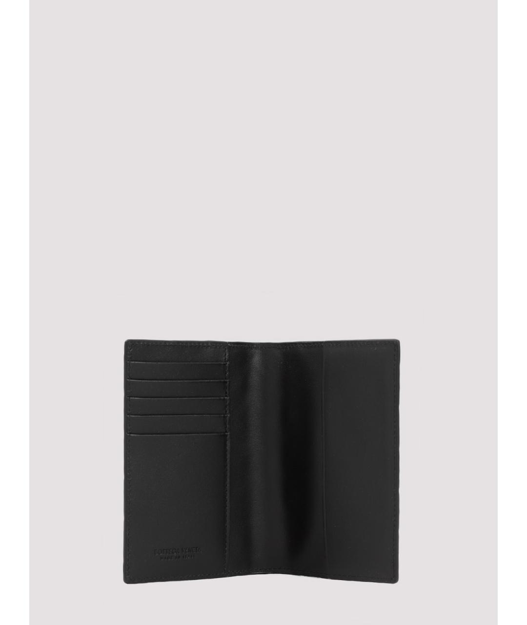 BOTTEGA VENETA Черный кожаный кардхолдер, фото 3