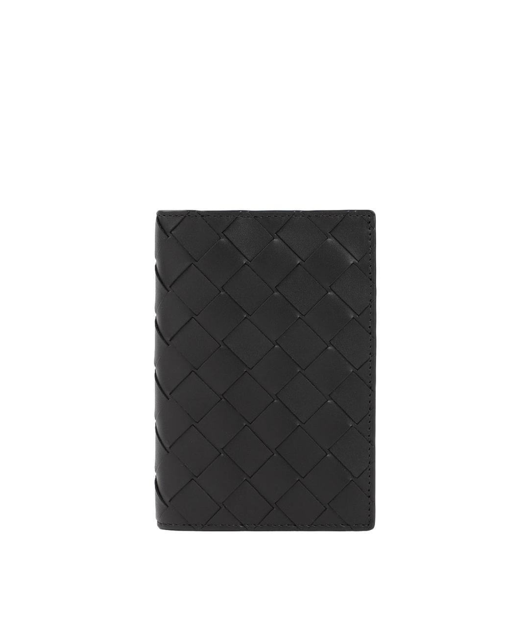 BOTTEGA VENETA Черный кожаный кардхолдер, фото 1