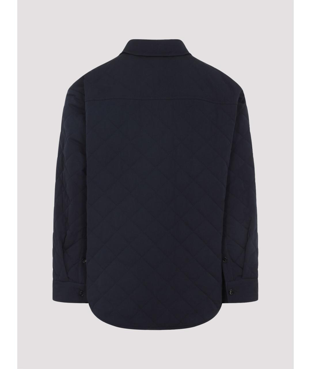 BOTTEGA VENETA Синяя хлопковая кэжуал рубашка, фото 2