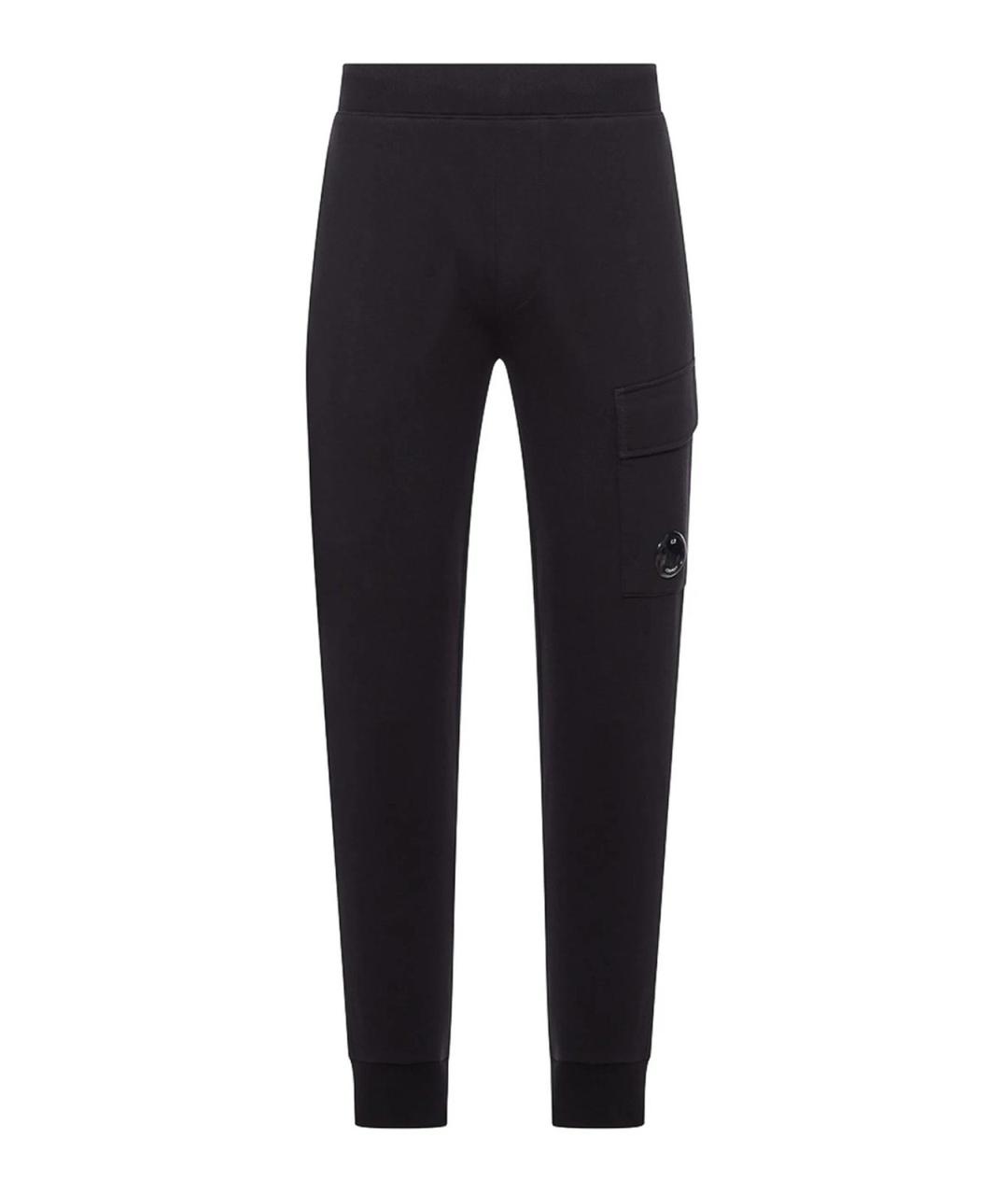 CP COMPANY Черные хлопковые повседневные брюки, фото 1