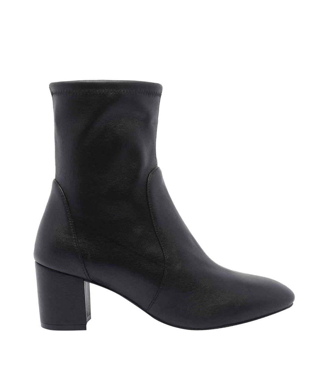 STUART WEITZMAN Черные кожаные ботильоны, фото 1