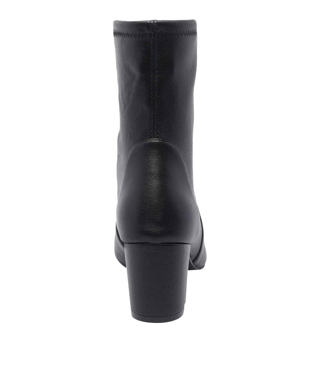 STUART WEITZMAN Черные кожаные ботильоны, фото 4