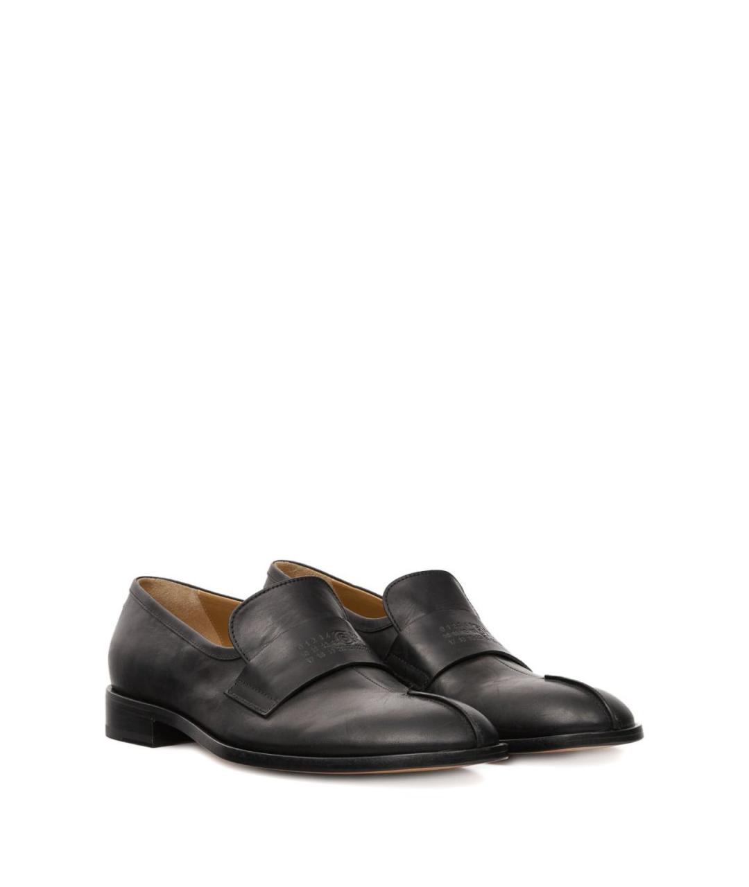 MM6 MAISON MARGIELA Черные кожаные лоферы, фото 2