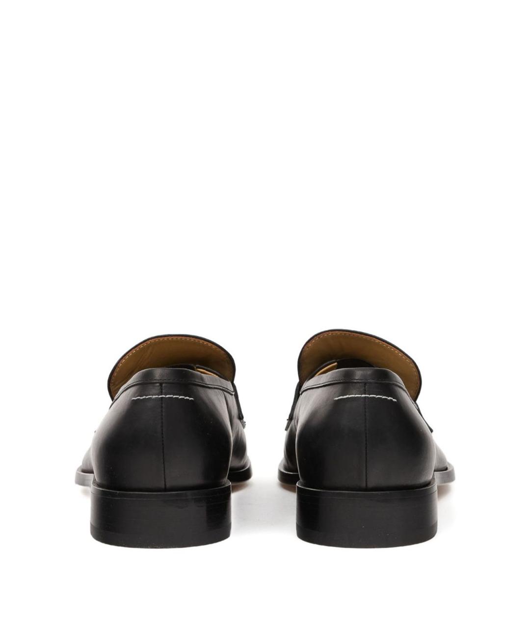 MM6 MAISON MARGIELA Черные кожаные лоферы, фото 5