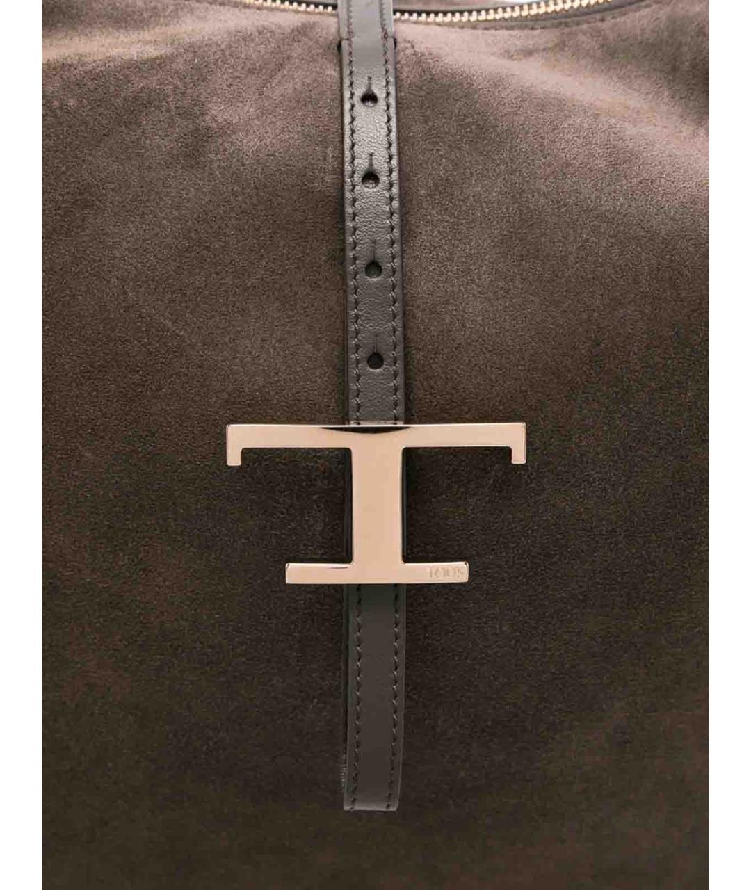TOD'S Коричневая замшевая сумка через плечо, фото 2