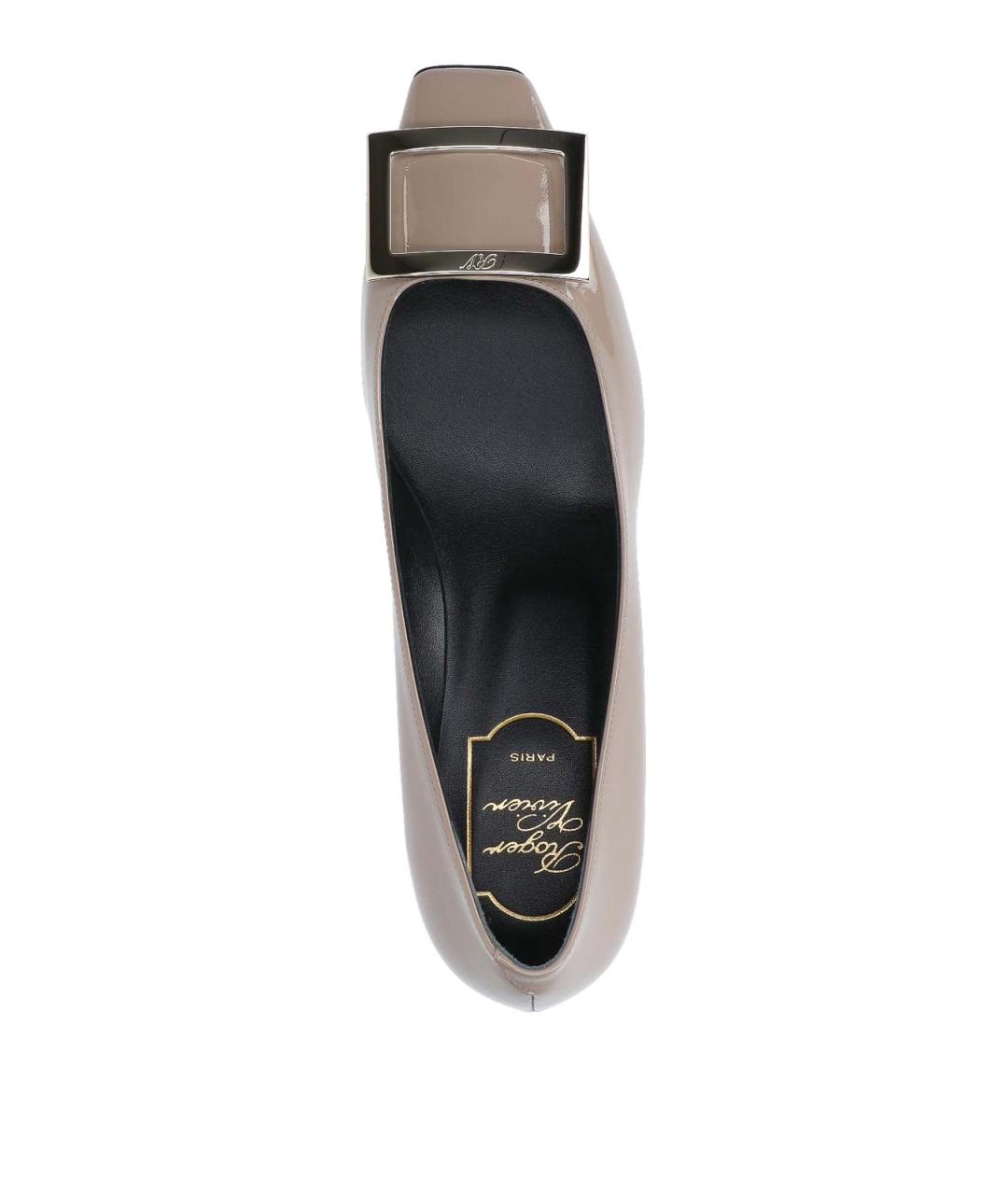 ROGER VIVIER Серые кожаные туфли, фото 5
